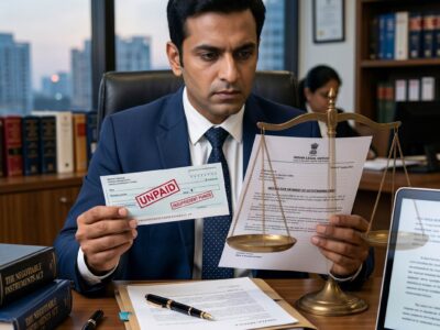 Money recovery dispute legal notice business partner India