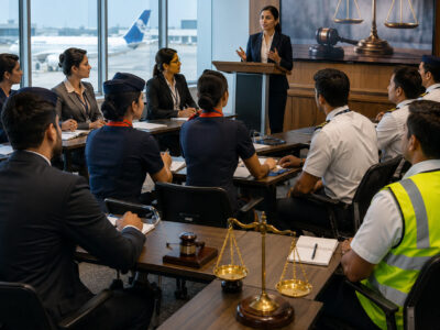 Airline POSH training session for cabin crew, pilots, and ground staff in India