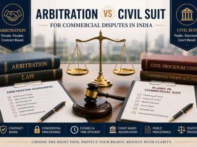 Arbitration vs Civil Suit for Commercial Disputes in India 2026