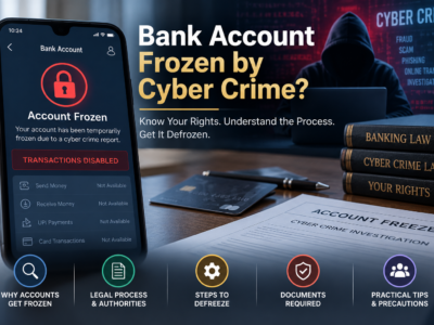 bank account frozen by cyber crime